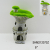 Outdoor Custom Miniature Resin Mushroom House Statue For Backyard Halloween Fairy Garden Accessories Decor