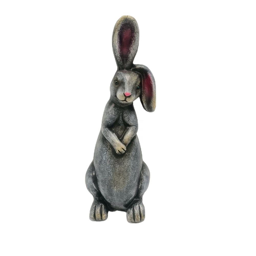 2022 New Custom Multi Style Type Magnesium Oxide Rabbit Sculpture For Garden Lawn Art Decoration