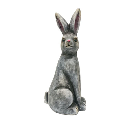 Outdoor Creative Modern Standing Magnesium Oxide Rabbit Statue For Garden Yard Lawn Art Animal Sculpture Ornament