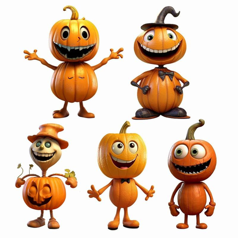 Halloween Pumpkin Man Ornament Gifts Resin pumpkin figurines