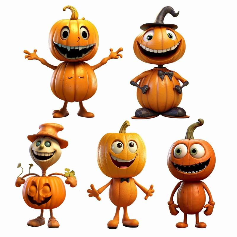 Halloween Pumpkin Man Ornament Gifts Resin pumpkin figurines