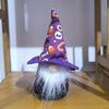 Halloween Purple Fabric Gnome Ghost Pumpkin Cane Skull Faceless Doll